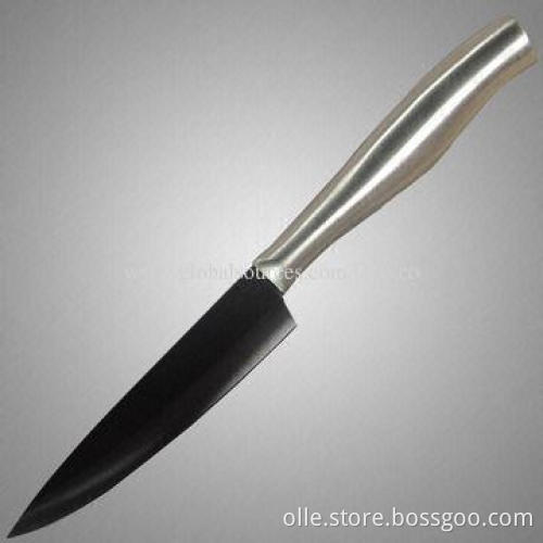 5" Utility Ceramic Blade Stainless Steel Handle Knife